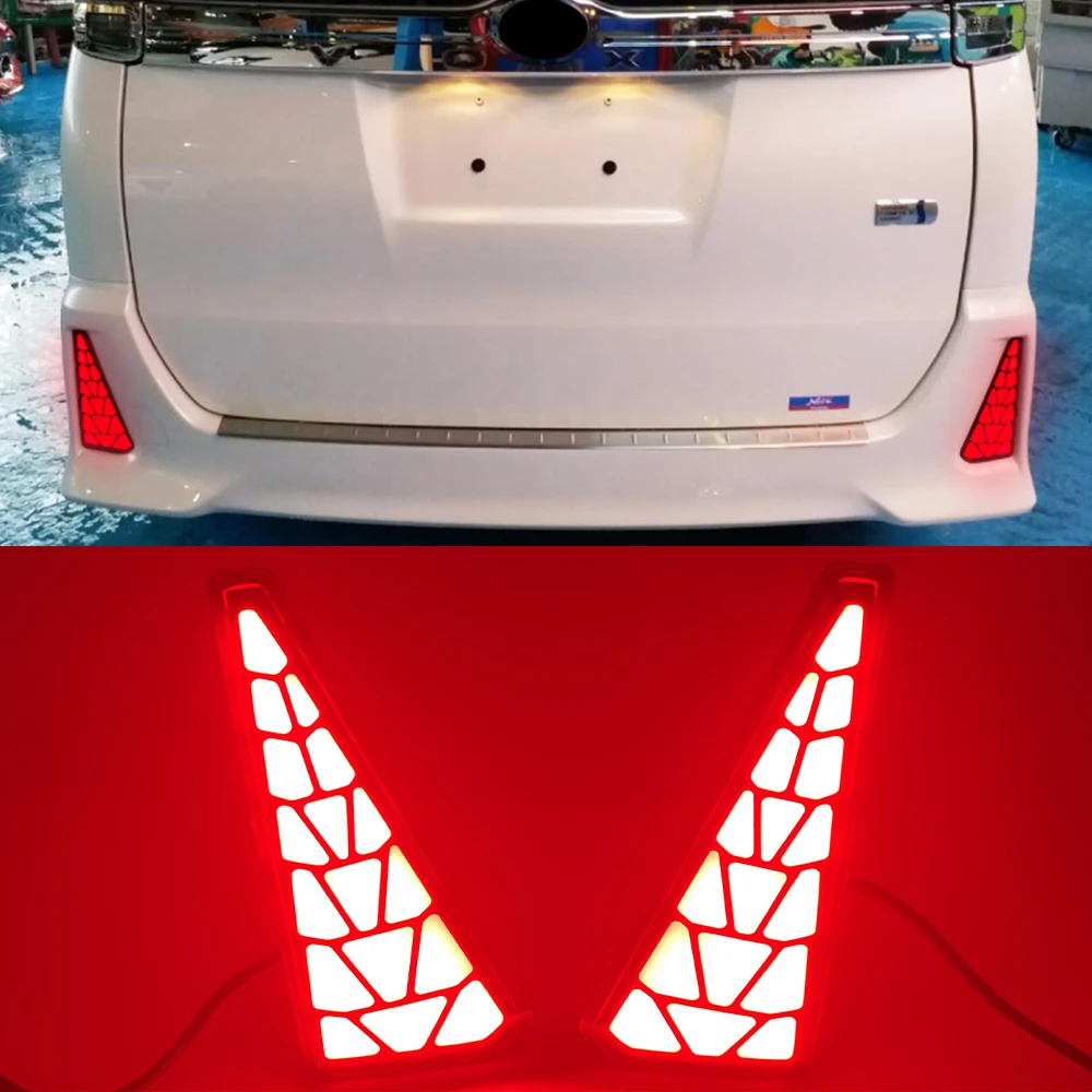 

2 Pcs 3 Functions For Toyota NOAH VOXY 80 Series 2014 2015 2016 2017 2018 Rear Bumper Light Fog Lamp Brake Light Turn Signal
