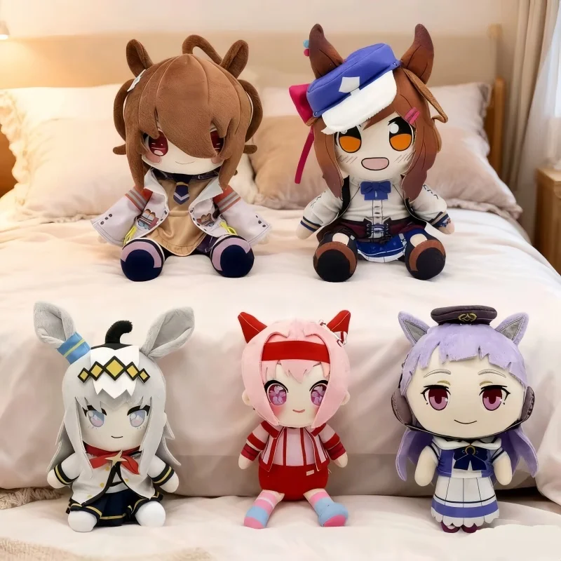 

30cm Anime Uma Musume Brown Hair Horse Girl Plush Doll Cute Soft Stuffed Anime Character Toy Anime Fans Collection Home Decor