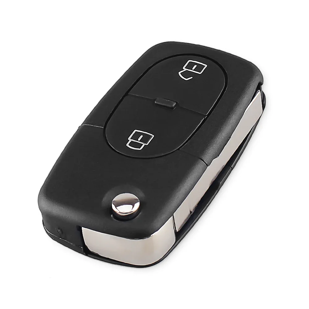 Dandkey 2/3 pulsanti Flip pieghevole Remote Smart Car Key Shell Case per Volkswagen VW Golf Passat MK4 Polo T5 Skoda Beetle