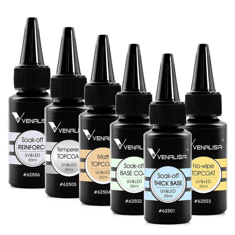 30 ml/225 ml Venalisa Großes Volumen Nachfüllung Langlebiges gehärtetes Decklack Selbstnivellierendes Gel Verstärktes Tarn-Nagelverlängerungsgel – Detail 13