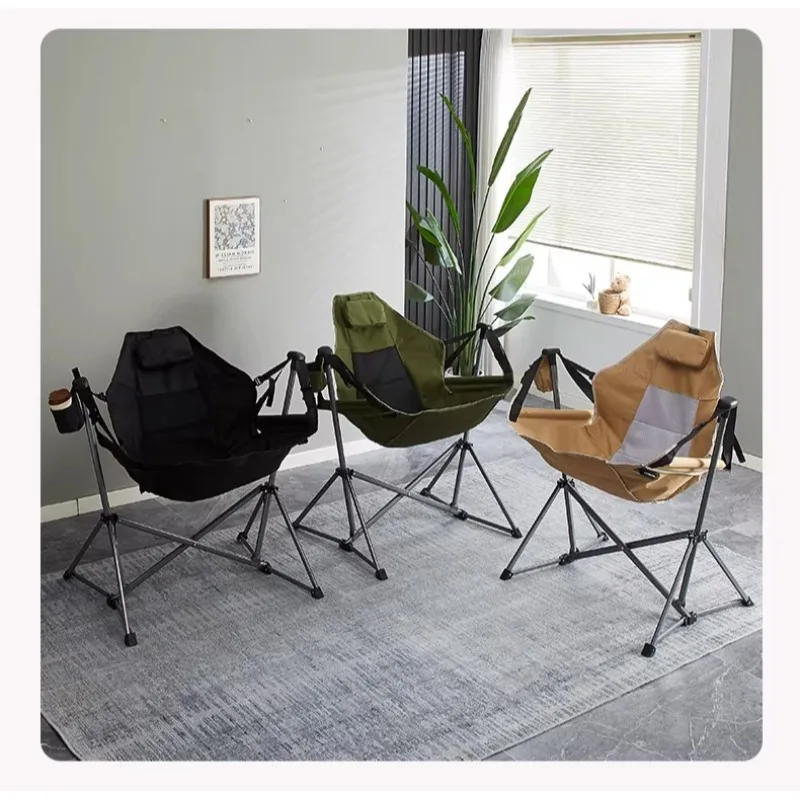 

Portable folding chair Moon Camping fishing Beach leisure Lightweight folding swing