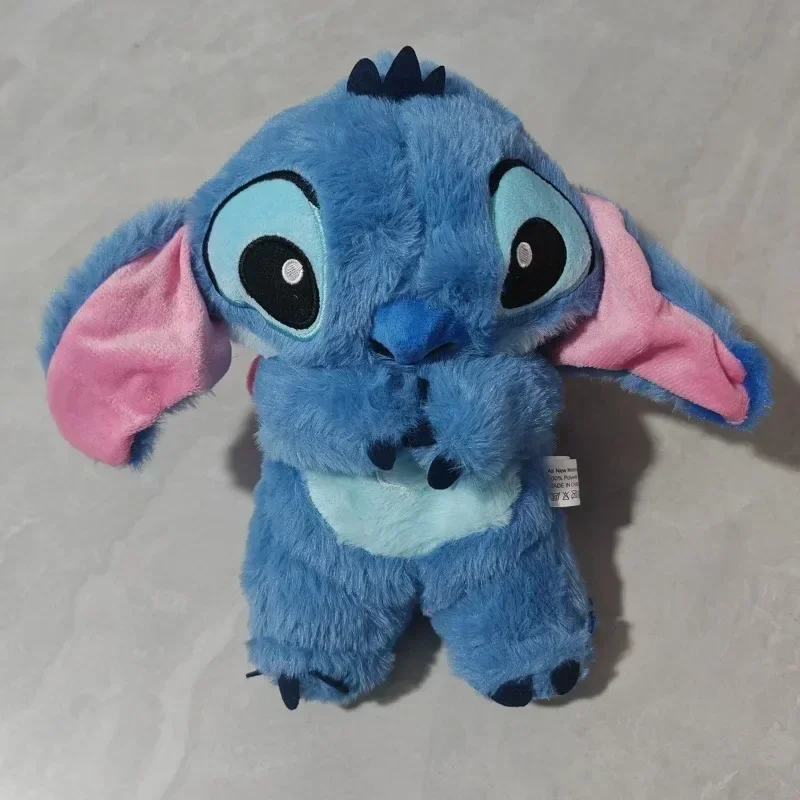 Pluszaki Stitch 30 cm Kreatywne Gadżety Czteropoziomowa Poduszka Powietrzna Wydaje Dźwięk Podświetlenie Oddychanie Led Muzyka