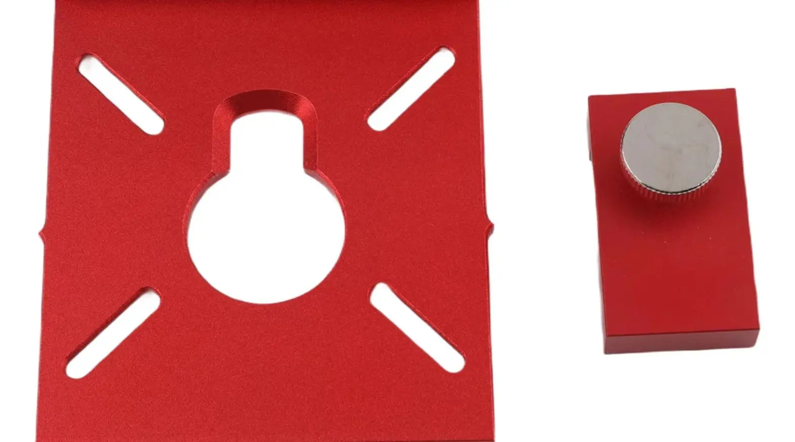 

1 Set Of Woodworking Alloy Router Rail Adapter, 4.95 X 3.54 Inches, With Limiter, Linear Groove Aluminum Alloy Auxiliary Bracket