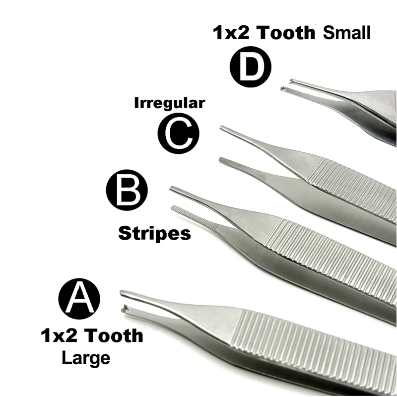 Dental Tissue Tweezer Dental Stainless steel Forcep Extraction Hemostat 1*2 Tweezer Home Organization Forceps Dressing Forceps