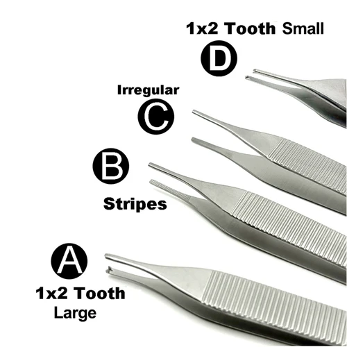 Imagen 1 del producto Pinzas de tejido Dental, pinzas de extracción hemostáticas de acero inoxidable, pinzas de organización del hogar, pinzas de vendaje, 1x2