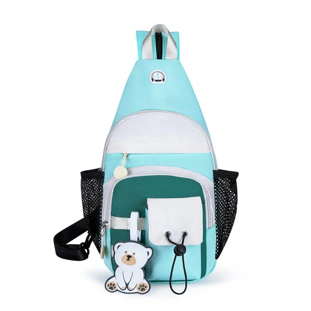 

Fashion Large Capacity 2 in1 Chest Bag With pendant Korean Style Crossbody Shoulder Bag Waterproof Backpack Cycling