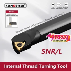 SNR0008K11 SNR/L0010K11 SNR/L0016Q16 SNR0020R22 SNR0025S22 Internal Thread Turning Tool SER SEL Lathe Cutter Bar CNC Tool Holder