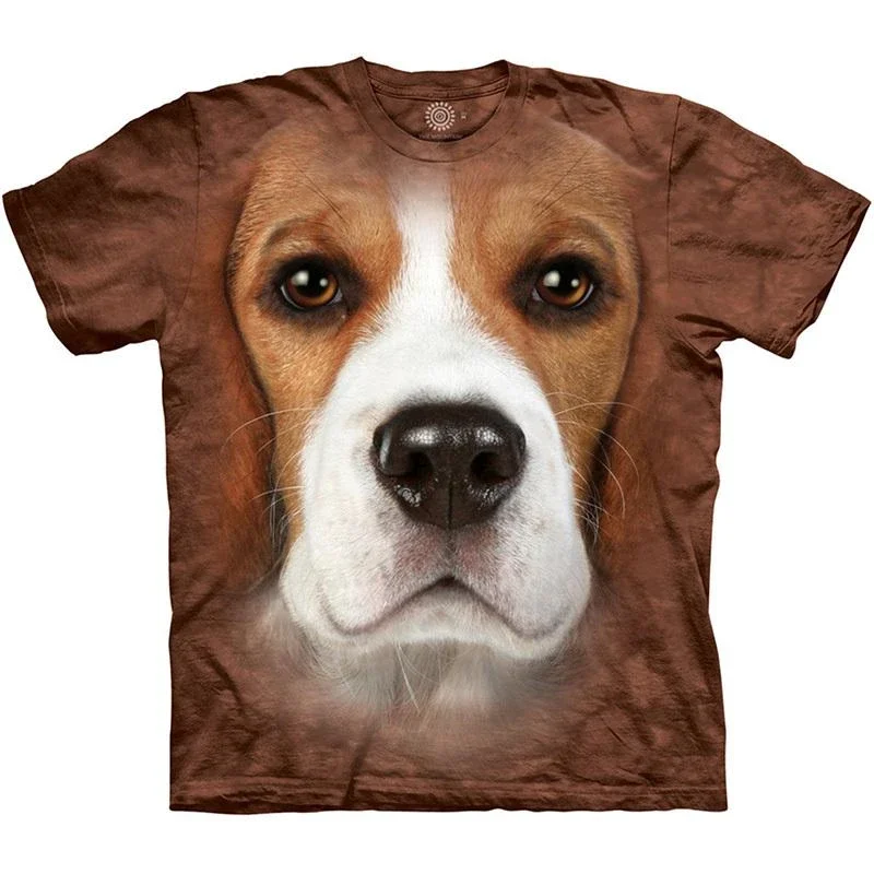 

Summer Fashion Short Sleeve Funny 3D Animals Printed T-shirts Mens Casual Loose Harajuku Tees Cute Dog Face Graphics T Shirts