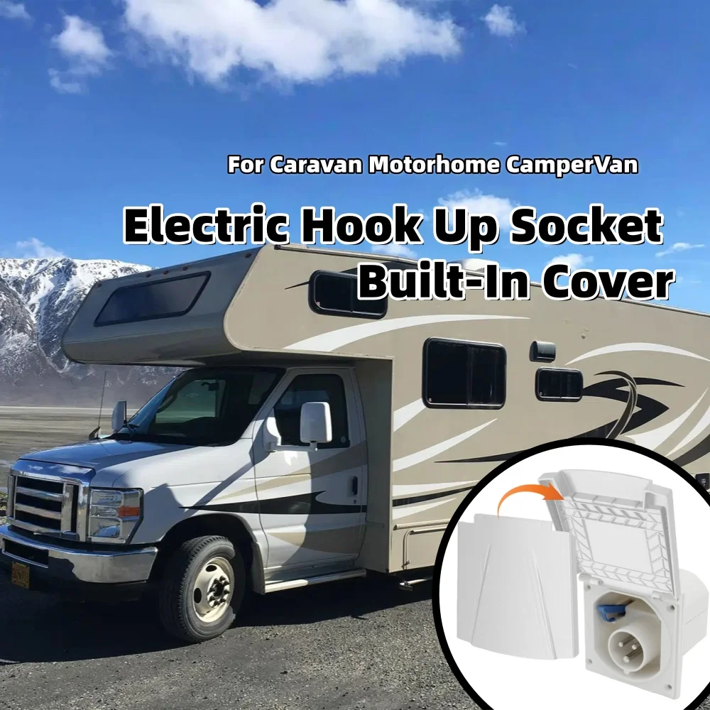 RV غطاء الطاقة الخارجي غطاء استبدال في الهواء الطلق الكهربائية ربط المقبس المدمج في غطاء رفرف غطاء ل قافلة متنقل CamperVan
