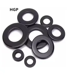 5-25pc M3 M4 M5 M6 M8 M10 M12 M14 M16 M18 M20 M22 M24 DIN125 Black Grade 8.8 Carbon Steel Flat Washer Plain Gasket Pad Ring