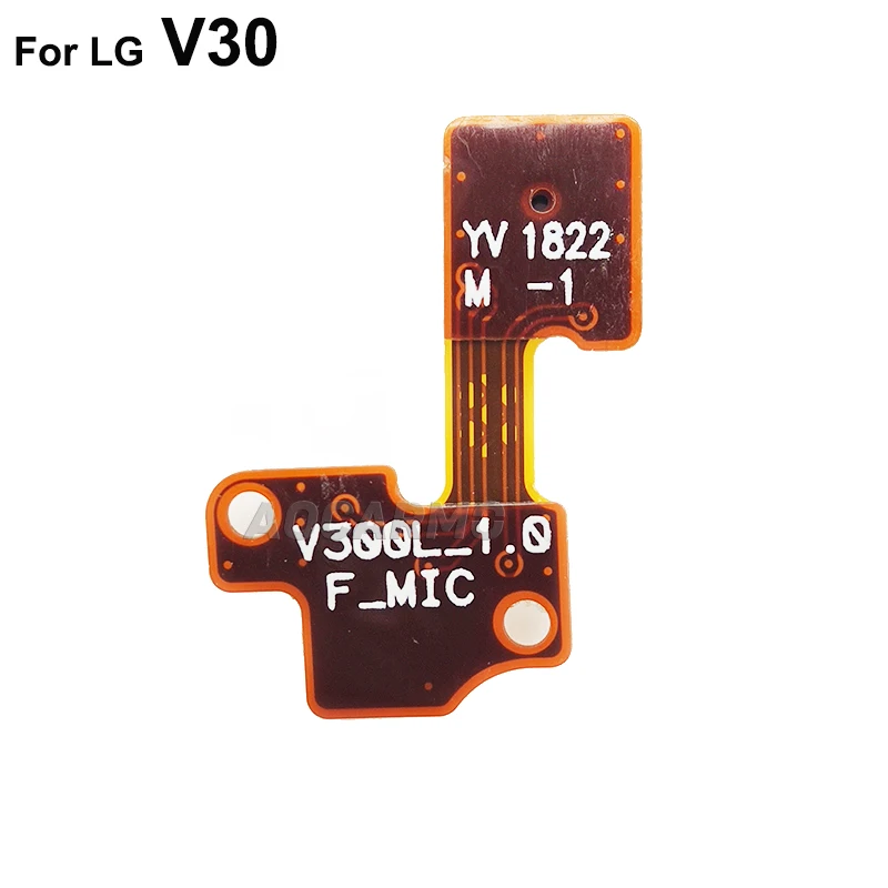 Aocarmo For LG V30 / V30+ Plus Top Noise Reduction Mic Microphone Flex Cable Replacement Parts