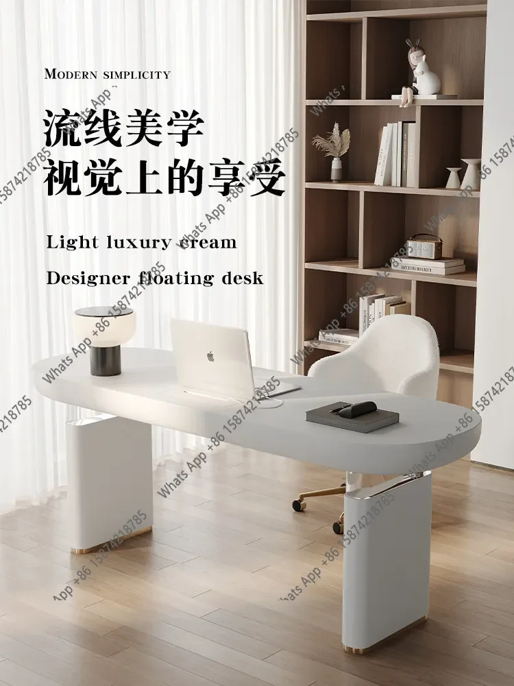 Hanging Desk Light Luxury Modern Home Computer Desk Learning Medical Beauty Consultation Reception Negotiation Beauty Salon Desk