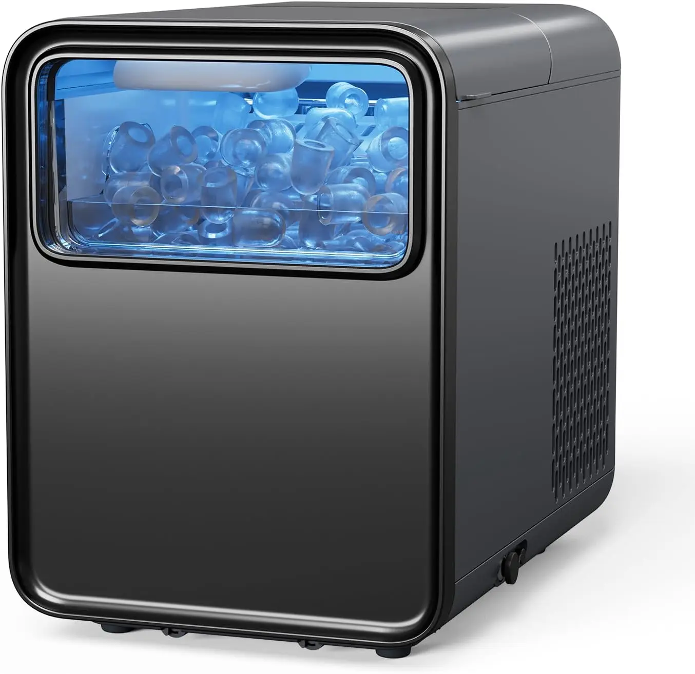 

Портативный льдогенератор, 9 кубиков за 6 минут, самоочистка, с корзиной и совком, для дома, кухни, вечеринок, кемпинга, автодомов