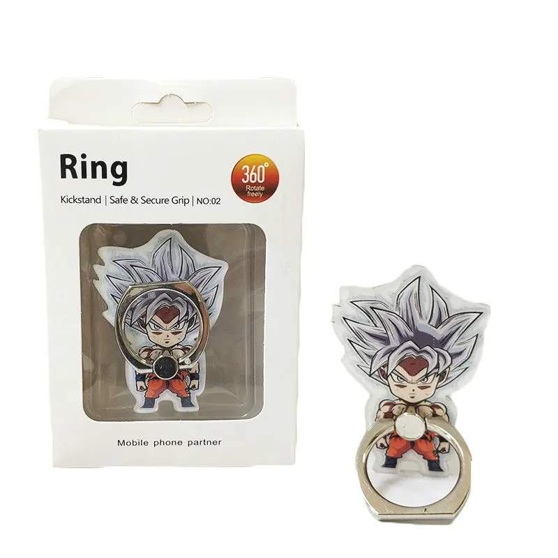 Dragon Ball Super Broly Ultra Instinct Goku Phone Ring Vegeta Gogeta Mobile Phone Ring 360 Degree Smart Holder Stand