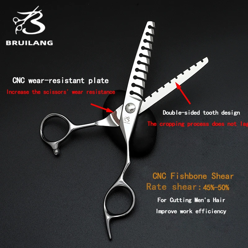 

Professional Hairdressing Scissors Barber Scissors VG10 Steel Ultra-Sharp Wear-Resistant Blades 6.0-6.5-6.8-7.0 Inch Tool Set