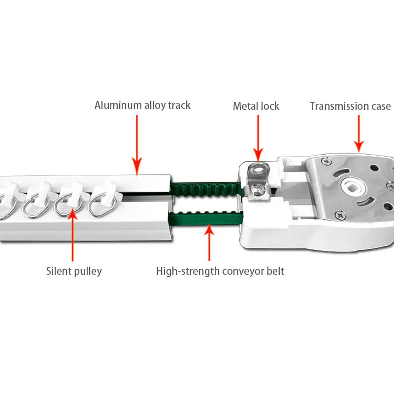 Aqara Smart Zigbee 3.0 Curtain Drive Motor C3 With1.8m-6m Silent Electric Curtain Rail Track Homekit Automatic Control System