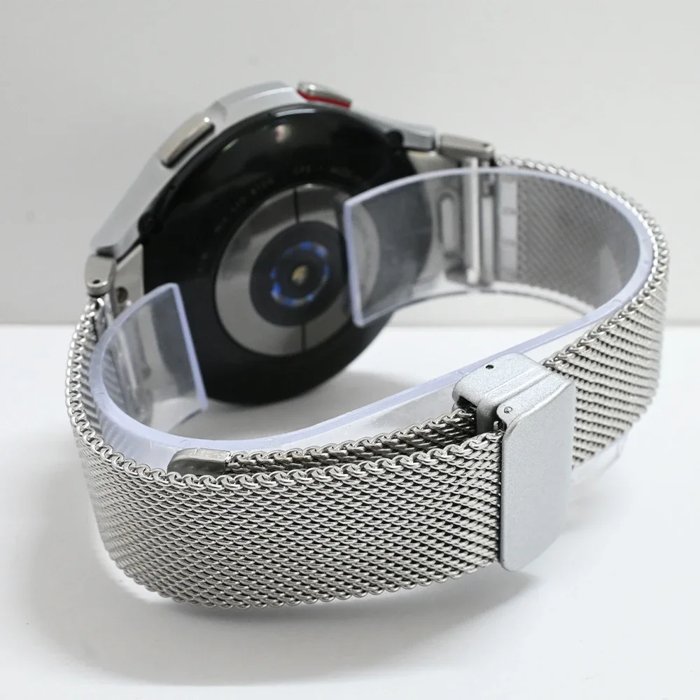 Cinturino rapido in acciaio inossidabile per Galaxy Watch 7/6/5 40mm 44mm Milanese per Samsung Galaxy Watch 6 Classic 43mm 47mm 5pro 45mm