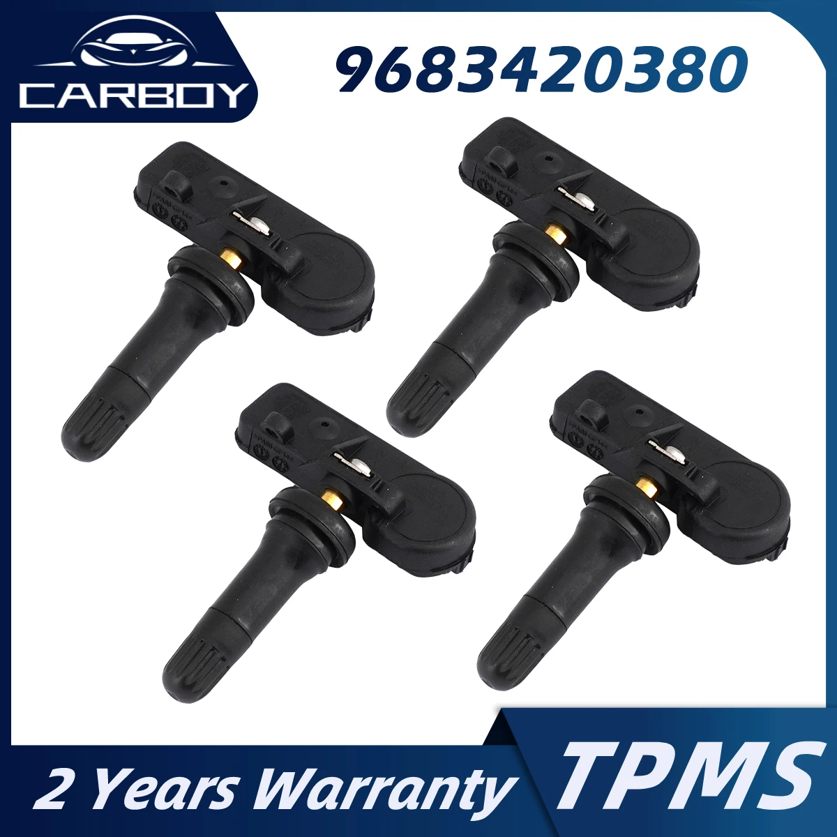 9683420380 Tire Pressure Monitoring System TPMS Sensor For Citroen Berlingo C4 DS4 DS5 Peugeot RCZ 308 3008 5008 433MHz 4PCS