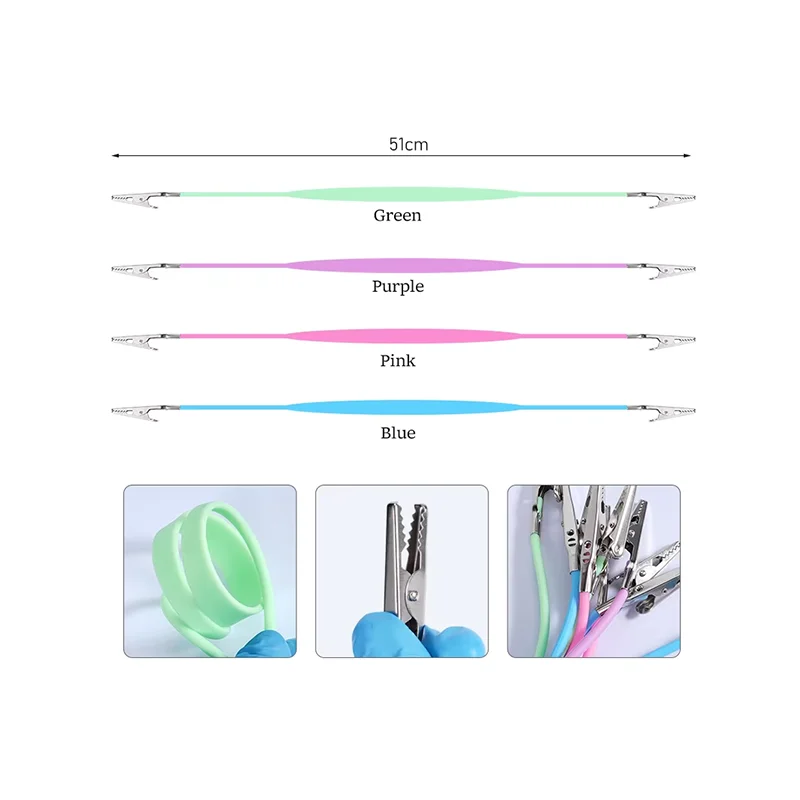 Dental Silicone Bib Clips Napkin Bib Holders Towel Scarf Clip Chain Napkin Clip Napkin Holder Dentist Tools