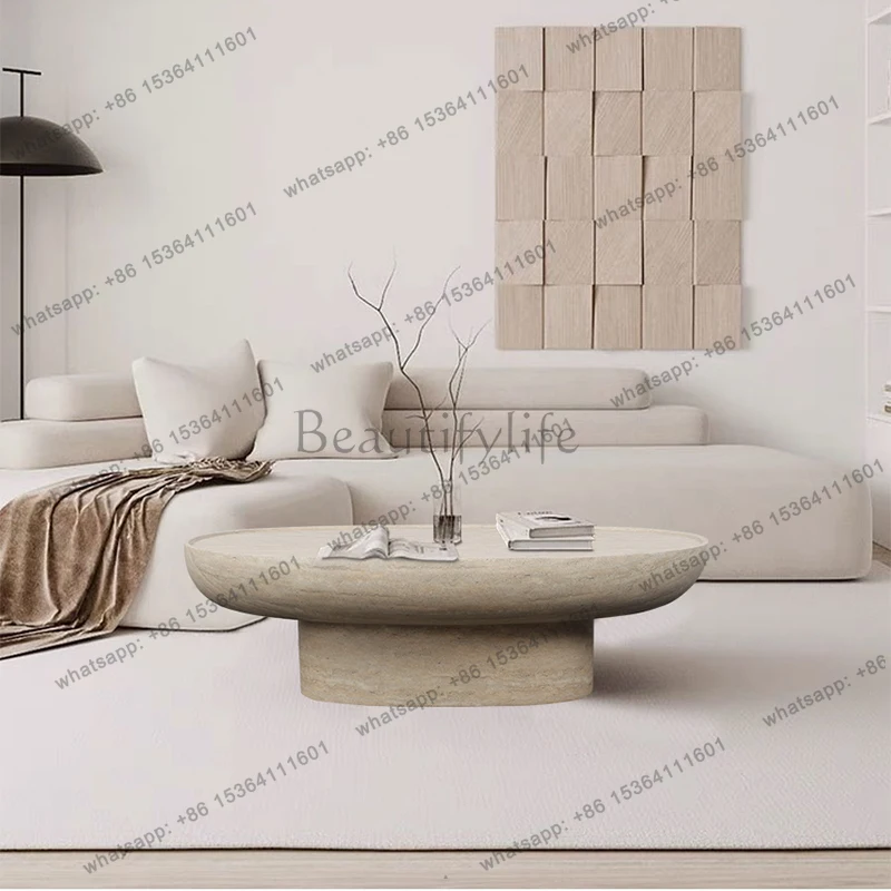 56black oval coffee table modern minimalist for living room furniture