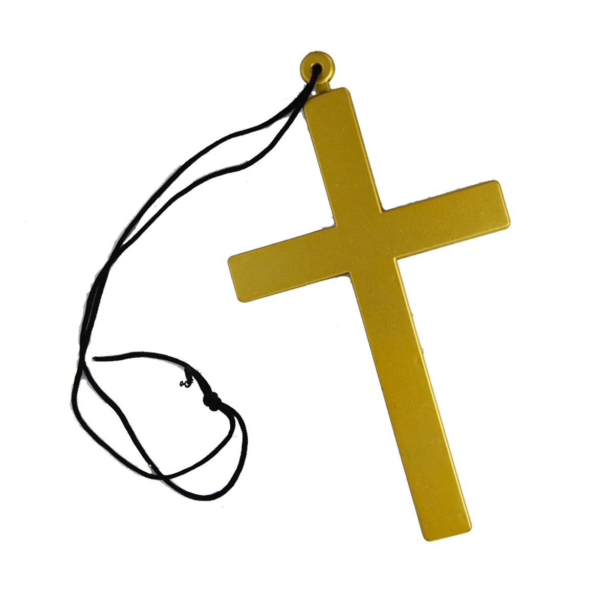 

5Pcs Golden Plastic Priest Monk Crucifix Halloween Christian Party Favor Confirmation Graduation