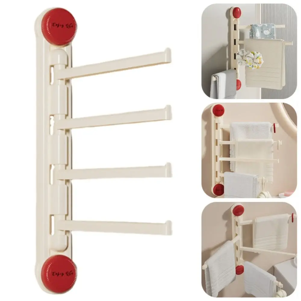 

Вешалка для полотенец на присоске 3/4-бар, водонепроницаемая вращающаяся вешалка для полотенец, экономия места, съемная вешалка для хранения одежды, душ