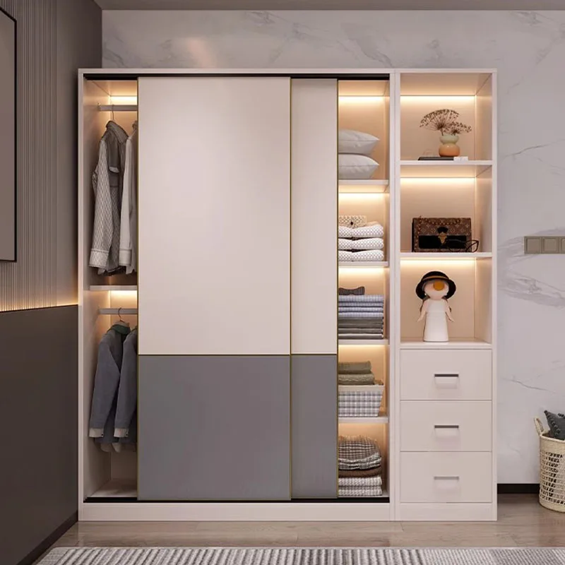 

Modern Wardrobes Space Saving Cabinets Modular Drawers Closet Door Display Wardrobes Storage Meuble Rangement Bedroom Furniture