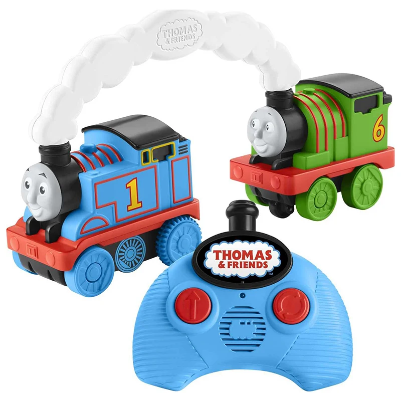 Thomas e amigos corrida e perseguição RC brinquedo controlado remoto para crianças, motores figura modelo, trem trens, apto para criança, corrida Play