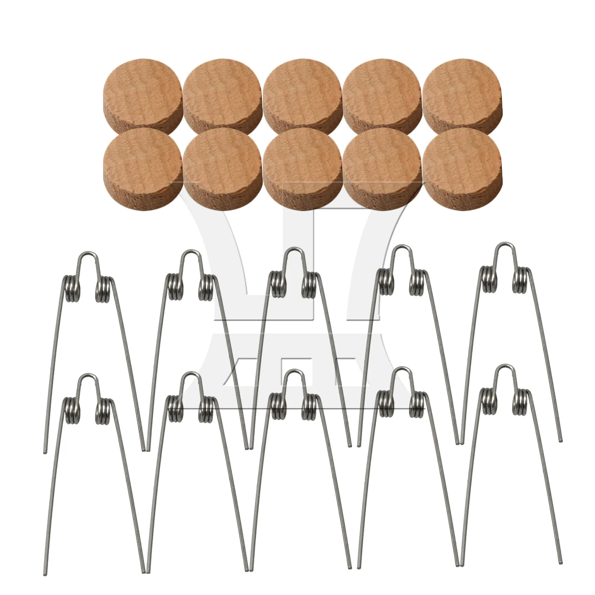 

YIBUY 10Pcs Drain Valve Cork Mat and 10Pcs Water Key Spit Valve Spring Accessories