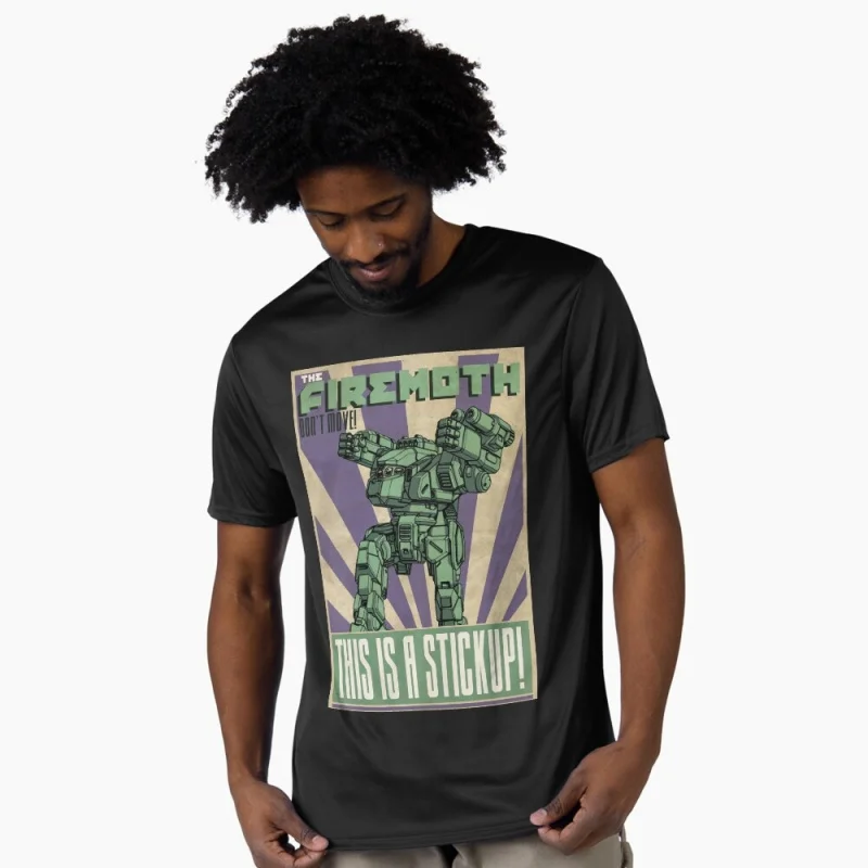 

Mechwarrior The Firemoth MWO Mech Combat RPG Gift t shirt for gamer Battletech Graphic clothes Short sleeve All size tops
