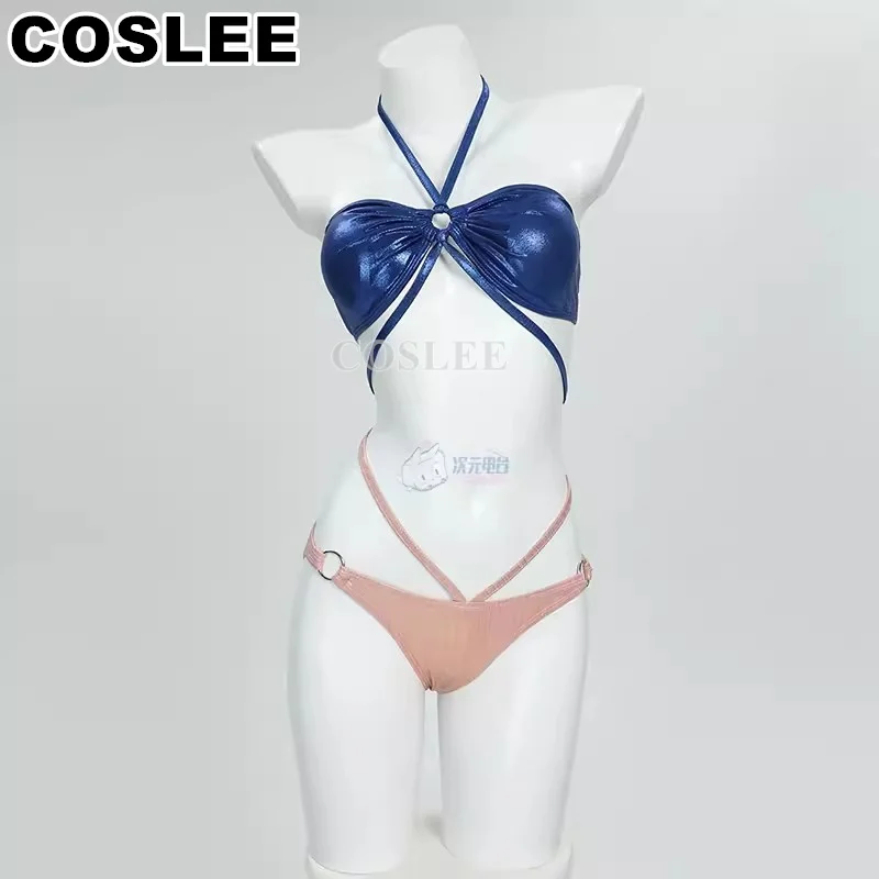 COSLEE 애니메이션 원피스 니코 로빈 코스프레 코스튬, 비키니 수영복, 수영 게임 세트, 여성 파티 원피스 S-XL, 여름 신상