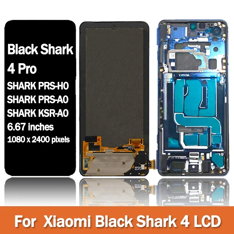 Original For Xiaomi Black Shark 4 Pro 4Pro LCD PAR-H0 LCD Display Touch Screen Digitizer Replacement For BlackShark 4 PRS-H0 LCD