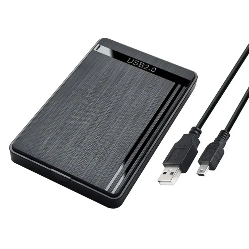 2.5인치 HDD 외장 케이스 SATA to USB 2.0 3.0 타입 C 외장 하드 드라이브 케이스 노트북 PC용 5Gbps 속도 외장 스토리지 케이스