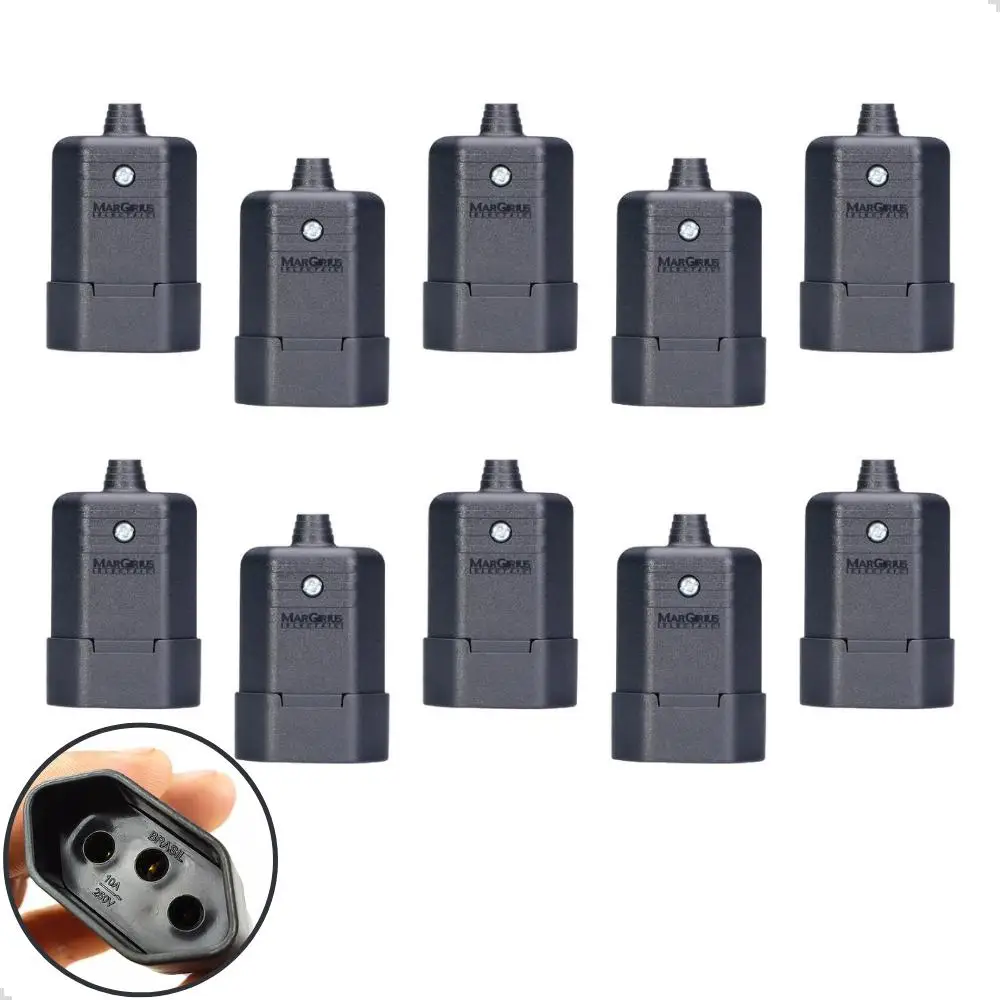 10 - Plug Kit Femea Socket 2p + 10A Pret Tmd1-2 Mar-Girius