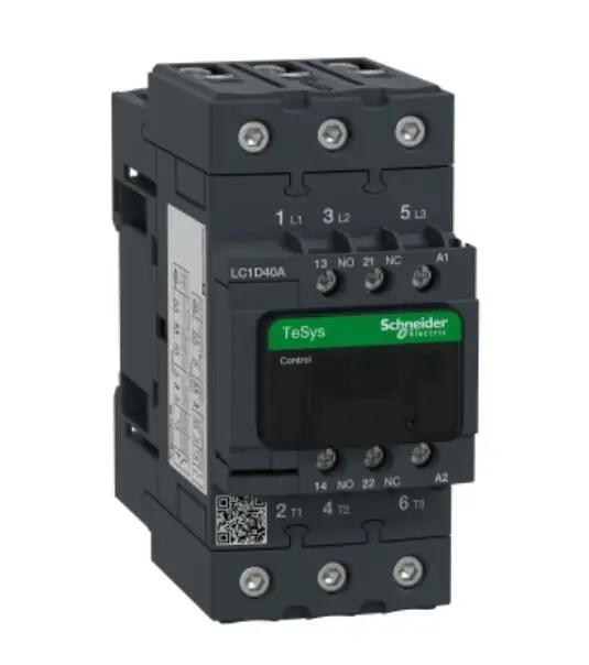 

LC1D40AP7 LC1D40AP7C TeSys Deca contactor - 3P(3 NO) - AC-3/AC-3e - = 440 V 40 A - 230 V AC 50/60 Hz coil