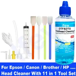 100ML Inkjet Printer Head Cleaning Kit Compatible With Epson Hp Brother Canon Nozzle & Printhead Cleaner For Printers Head Clean