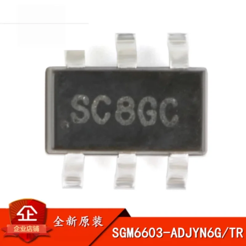 50PCS SGM6603-ADJYN6G/TR SOT23-6 Synchronous Step-Up Boost Converter 1.1A 0.9V~5.5V Adjustable Output DC-DC Power Chip
