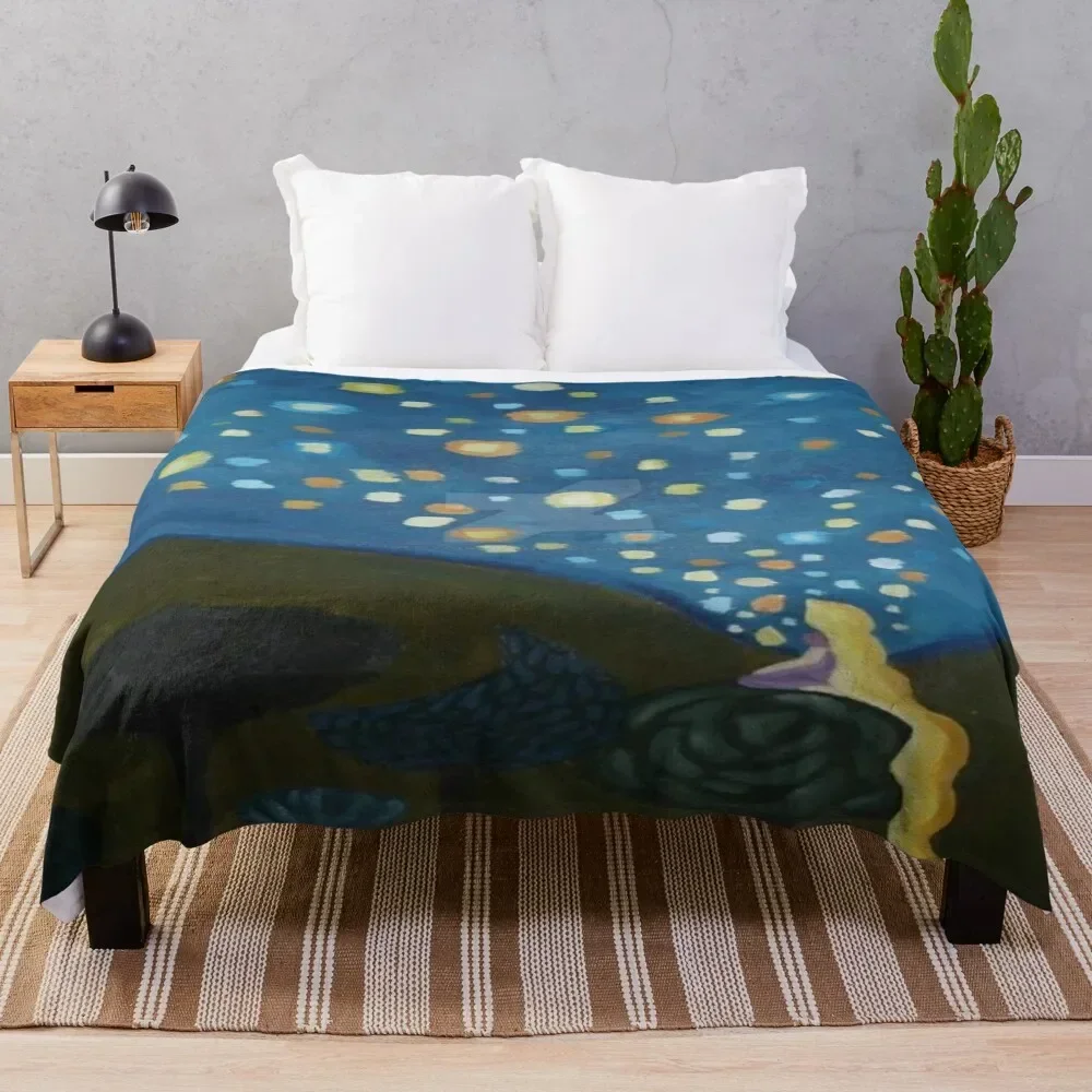 

Tangled paint Throw Blanket Soft Home Decor Blanket for Couch Bedroom