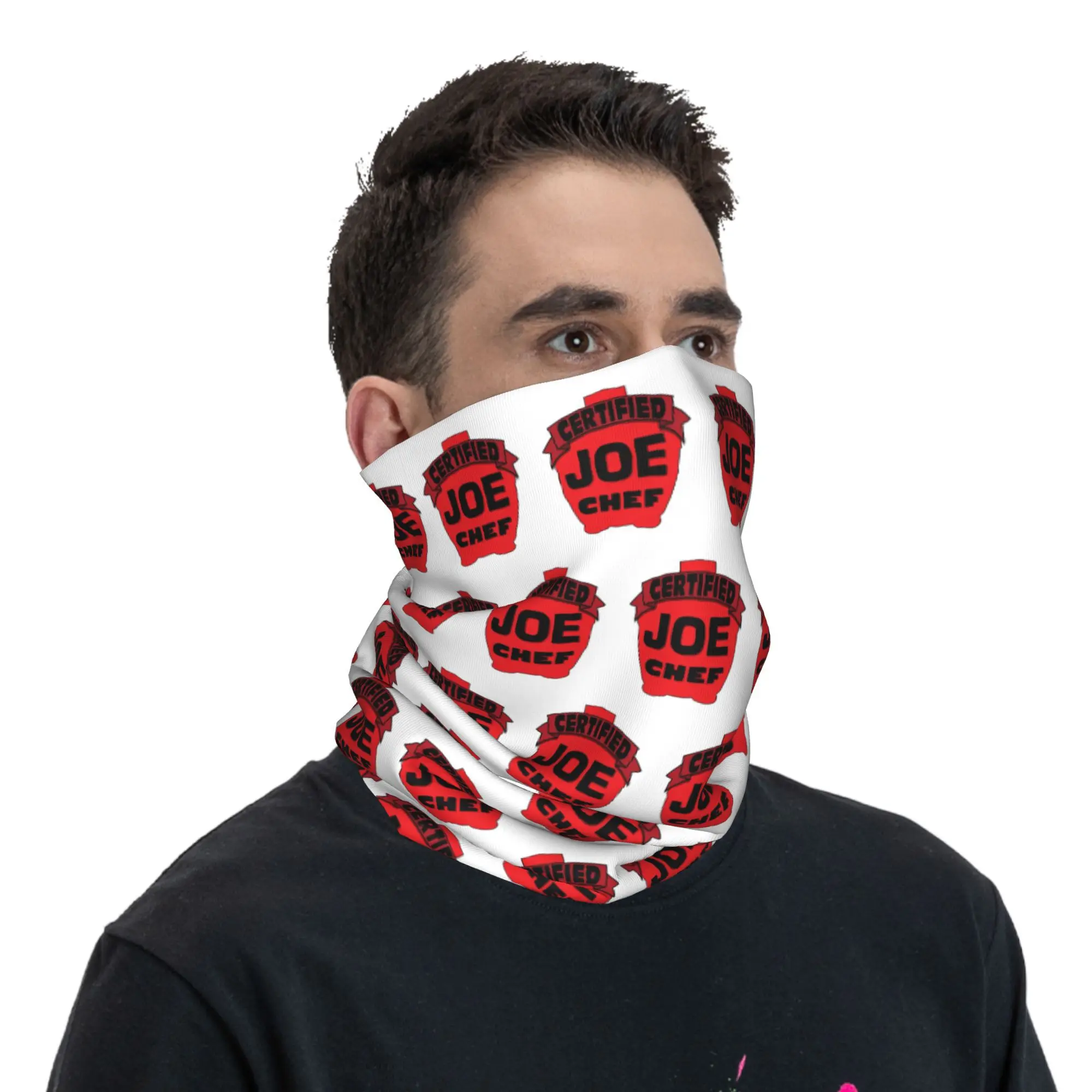 認定 JOE シェフ カマド認定 BBQ グリルマスター バンダナ ネックカバー プリント フェイススカーフ 暖かいフェイスマスク ハイキング 釣り ユニセックス
