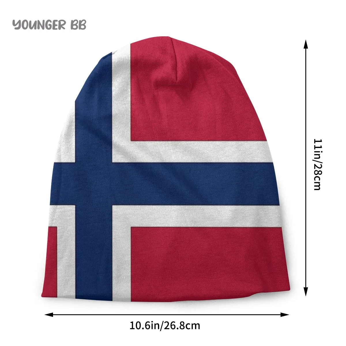 Norway Flag Caps Vintage Street Skullies Beanies Hat Adult Men's Knit Hat Men Women Female Winter Warm Elastic Bonnet Knit Hat