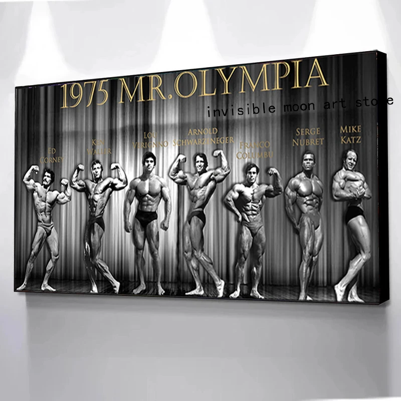 Mr. Olympia Arnold Schwarzeneger/lou Verignno Male Celebrity  Bodybuilding Poster Canvas Painting Wall Prints Picture Home Decor