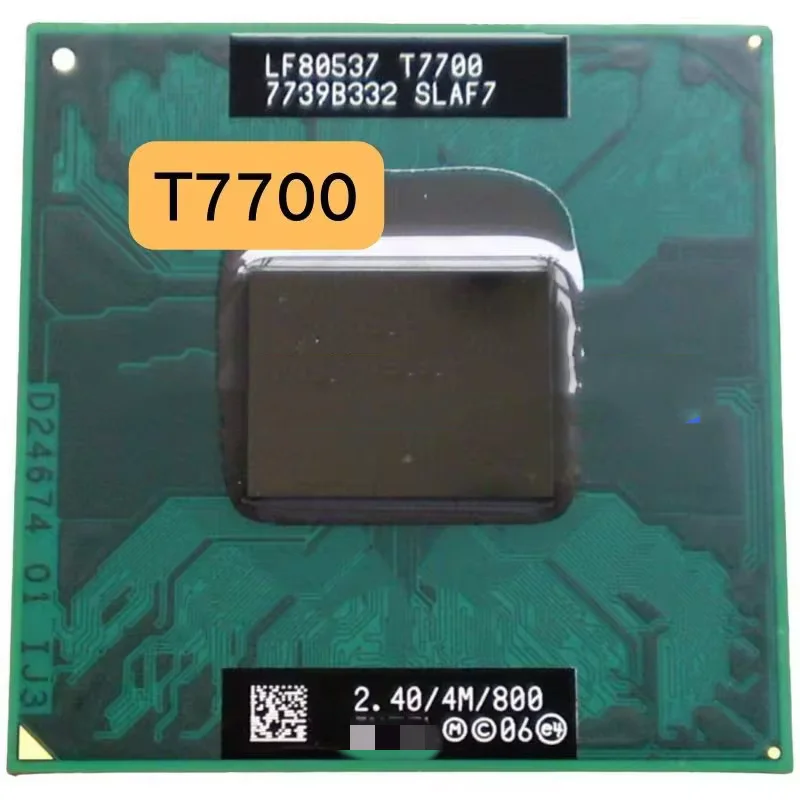 Core 2 Duo T7700 Notebook CPU Processor PGA 478 cpu Cache/2.4GHz/800/Dual Core