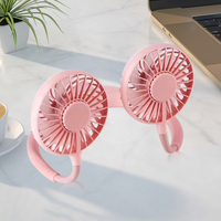 1200mAh USB Neck Cooling Fan Low Noise Rechargeable Portable Summer Sports Fans Comfortable To Wear Hands-free Cooler