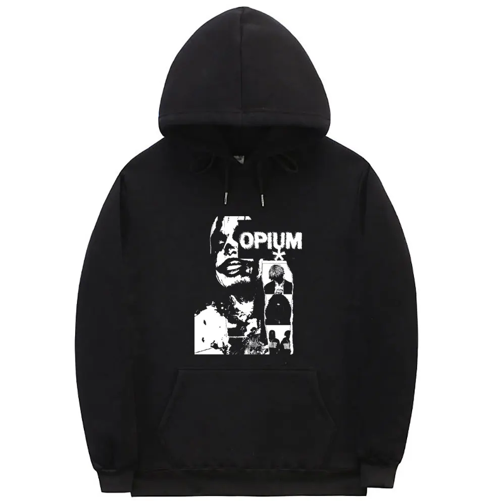 

Rapper Playboi Carti Opium Print Hoodie Ken Carson Homixide Gang Sweatshirt Destroy Lonely Hoody Men's Hip Hop Rock Streetwear