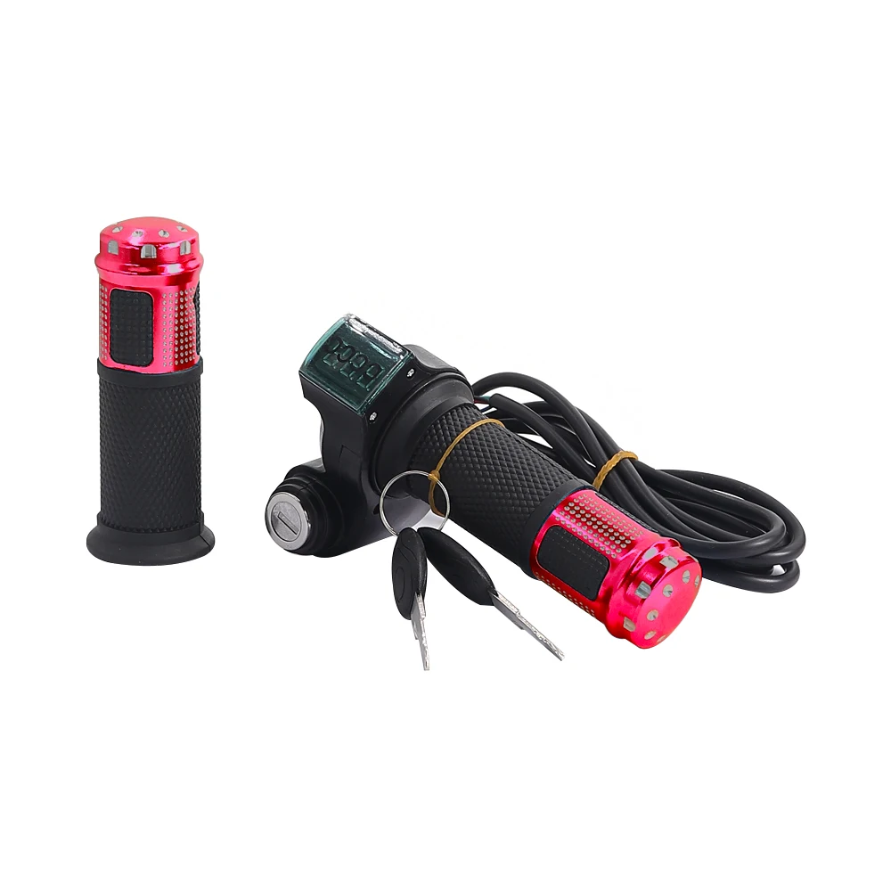12V-90V Handgriff-Geschwindigkeitsregler mit LED-Digitalanzeige, Spannungsanzeige, Verriegelungsschalter, universell für Elektroroller – Detail 15