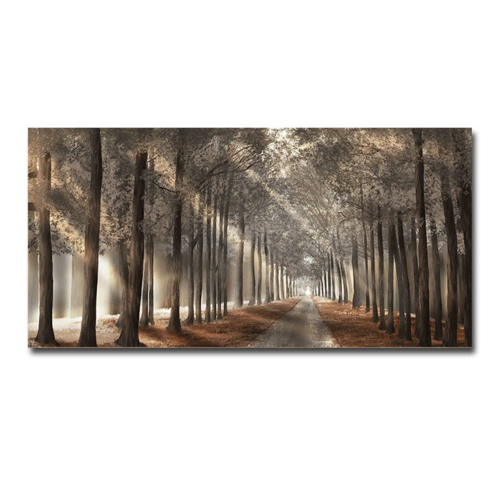 

Arts Large Prints Panorama Forest in Vibrant Vibrant Warm Wall Art Fall