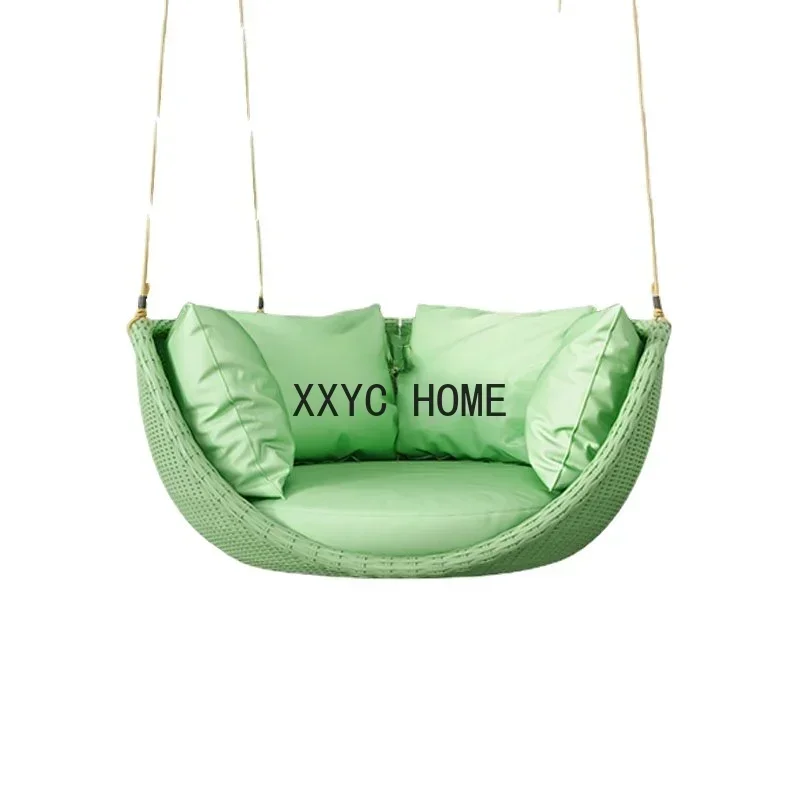 

Outdoor Swing Basket Glider Indoor Balcony Leisure Rattan Chairs Terrace Rattan Chair Single Indoor Nordic Rocking Chair