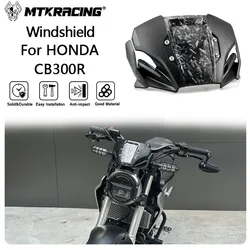 MtkRacing-オートバイフロントガラス、absウィンドスクリーン、ウィンドデフレクター、ホンダcb300r 2018-2024用アクセサリー