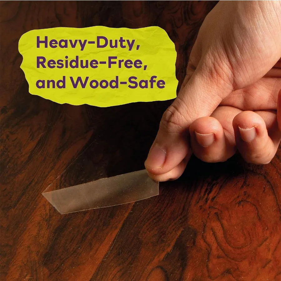 شريط لاصق شفاف مزدوج الجوانب قابل للإزالة 2 بوصة × 20 ياردة جدار آمن عالي التحمل مزدوج الجانبين شريط قماش جداري ذاتي اللصق لـ