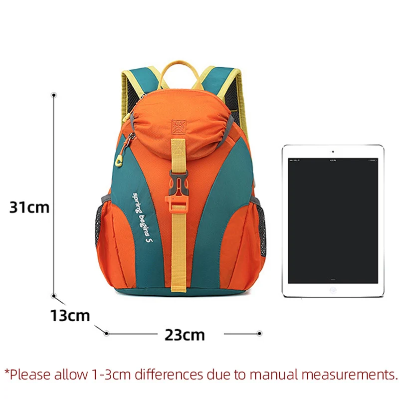 Children Outdoor Travel Backpack Lightweight Foldable Schoolbag Waterproof Hiking Daypack Sports Camping Bag For Outings